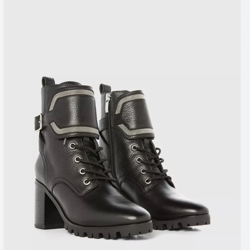NIB Paige Daphne Military Combat Booties Size 7.5